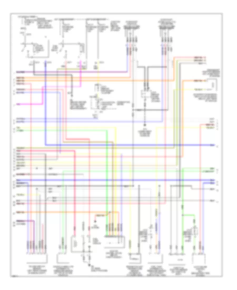 2.0L, Engine Performance Wiring Diagram, with AT (2 of 3) for Mitsubishi Lancer ES 2004