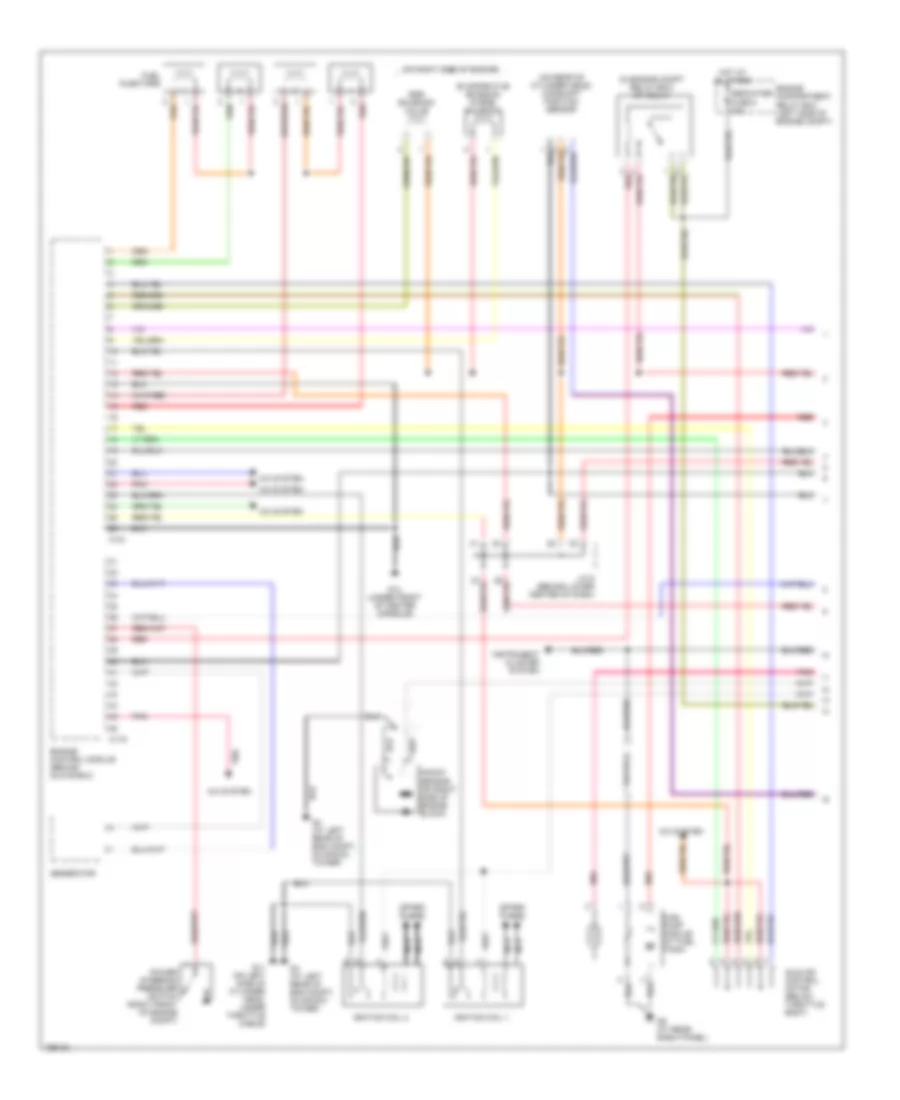 2.0L, Engine Performance Wiring Diagram, with MT (1 of 2) for Mitsubishi Lancer ES 2004