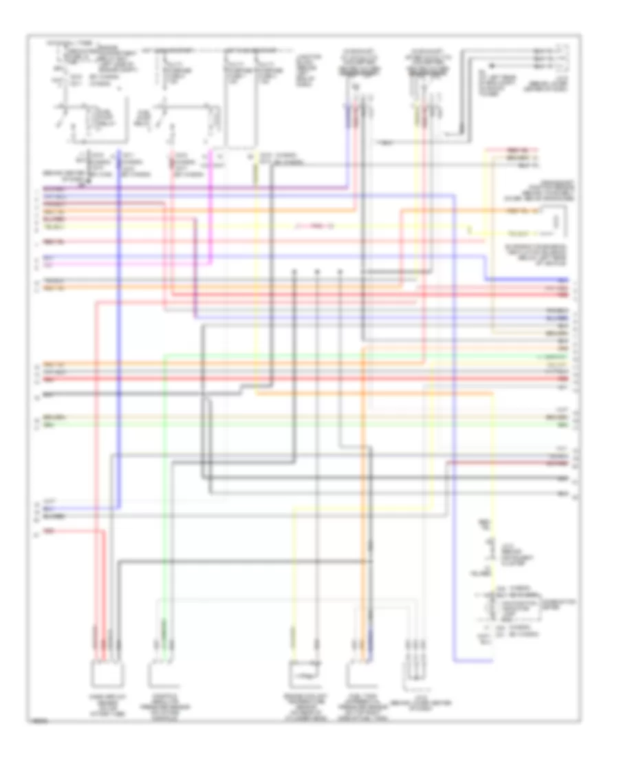 2.4L, Engine Performance Wiring Diagram, with AT (2 of 5) for Mitsubishi Lancer ES 2004
