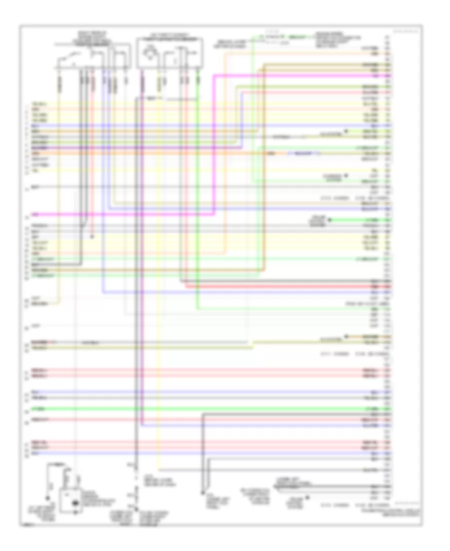 2.4L, Engine Performance Wiring Diagram, with AT (5 of 5) for Mitsubishi Lancer ES 2004