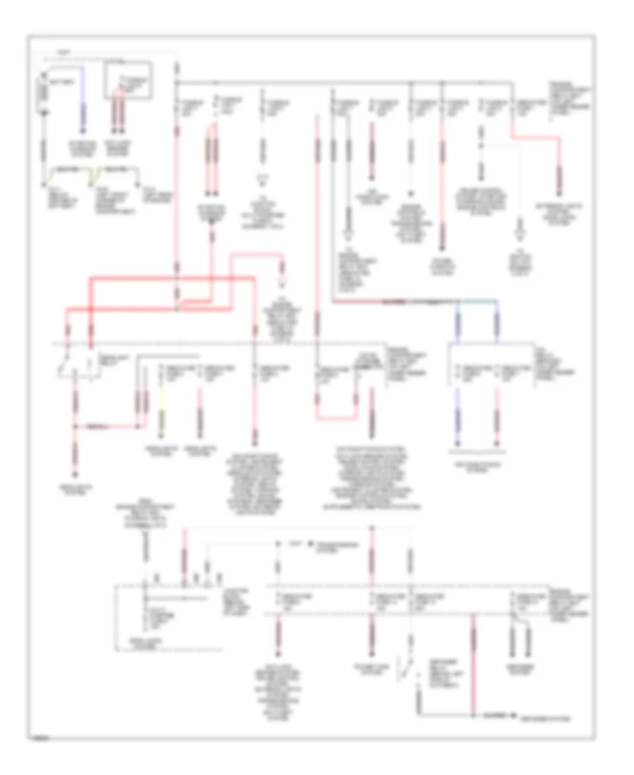 Power Distribution Wiring Diagram 1 of 2 for Mitsubishi Montero Sport ES 2000
