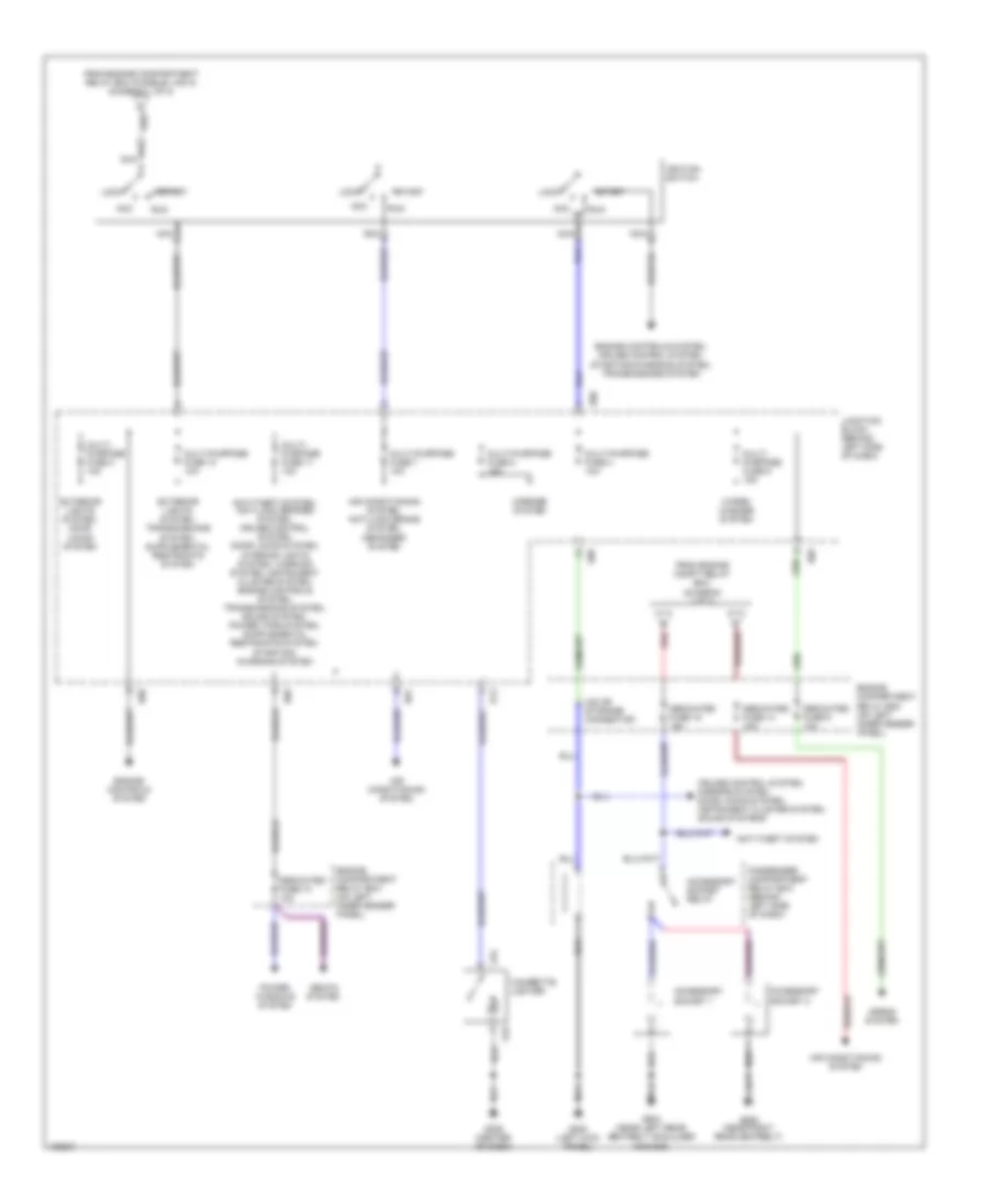 Power Distribution Wiring Diagram 2 of 2 for Mitsubishi Montero Sport ES 2000