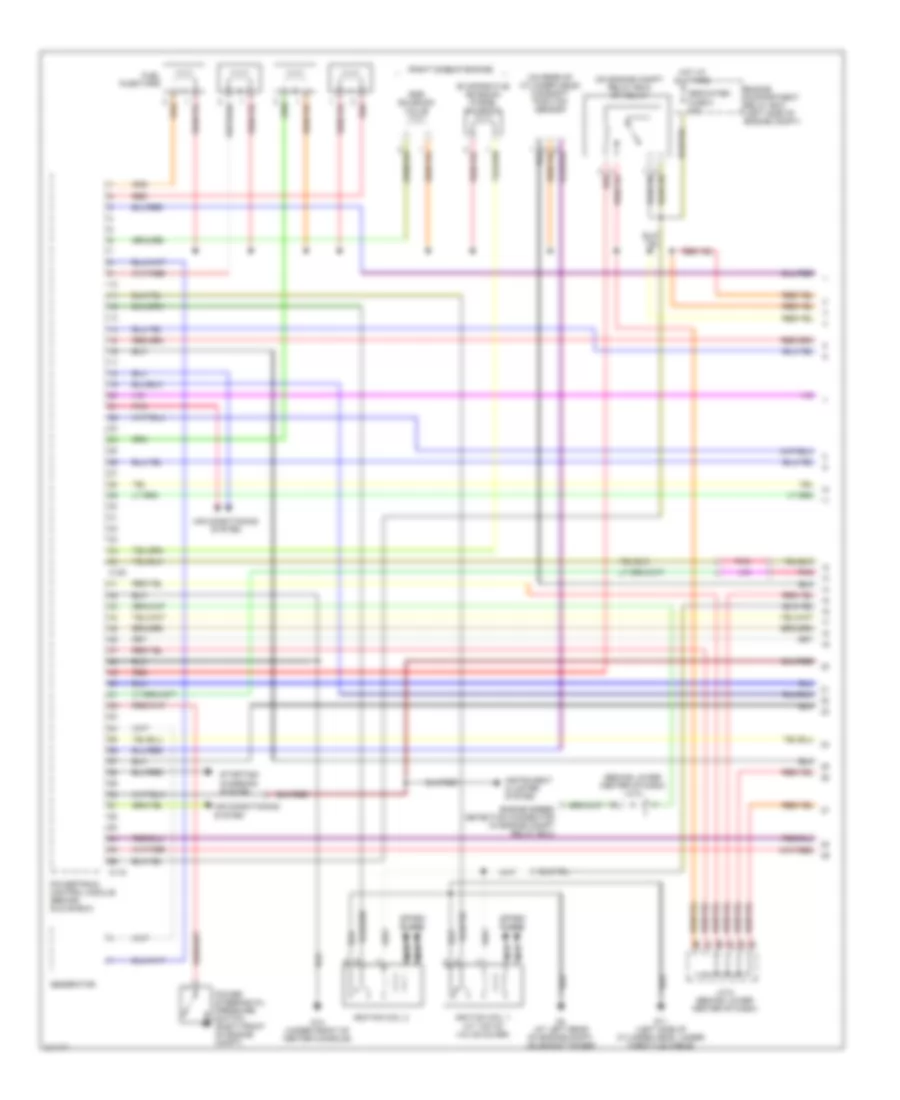 2 0L Engine Performance Wiring Diagram with A T 1 of 3 for Mitsubishi Lancer ES 2005