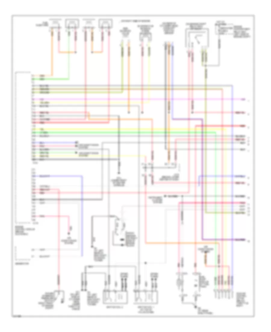 2.0L, Engine Performance Wiring Diagram, with MT (1 of 2) for Mitsubishi Lancer ES 2005