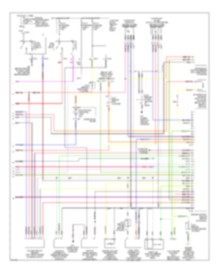 2.0L, Engine Performance Wiring Diagram, with MT (2 of 2) for Mitsubishi Lancer ES 2005