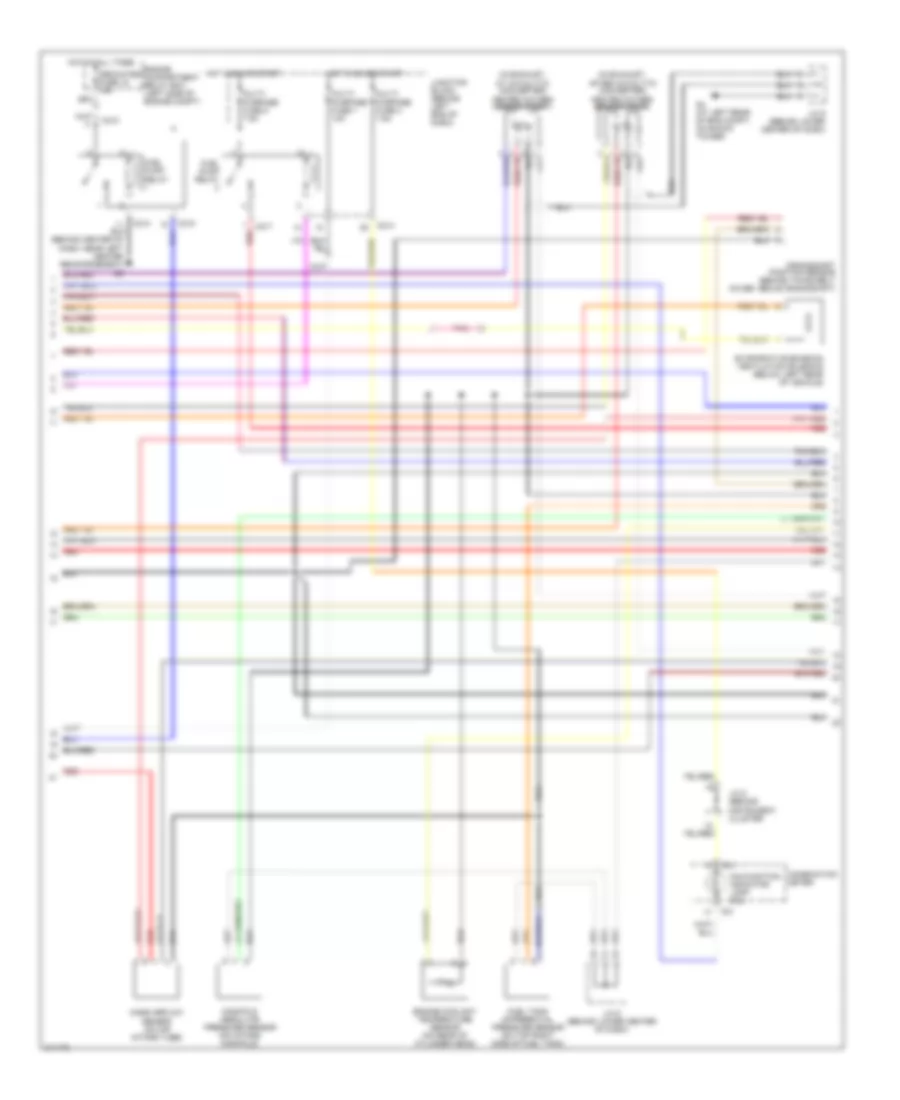 2.4L, Engine Performance Wiring Diagram, with AT (2 of 5) for Mitsubishi Lancer ES 2005