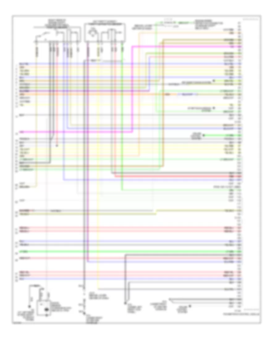 2.4L, Engine Performance Wiring Diagram, with AT (5 of 5) for Mitsubishi Lancer ES 2005
