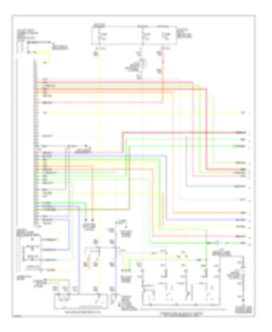 4WD Wiring Diagram Evolution with ABS 1 of 2 for Mitsubishi Lancer ES 2005