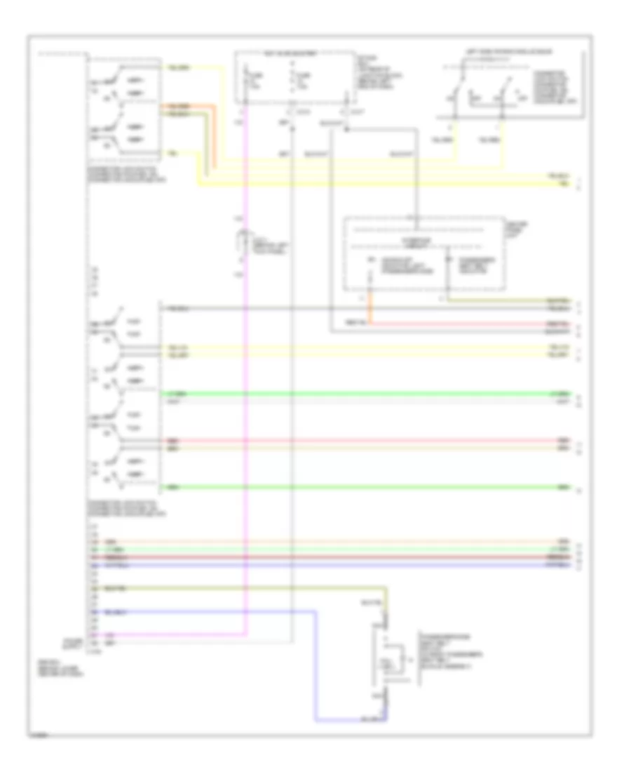 Supplemental Restraints Wiring Diagram 1 of 4 for Mitsubishi Lancer Ralliart 2009