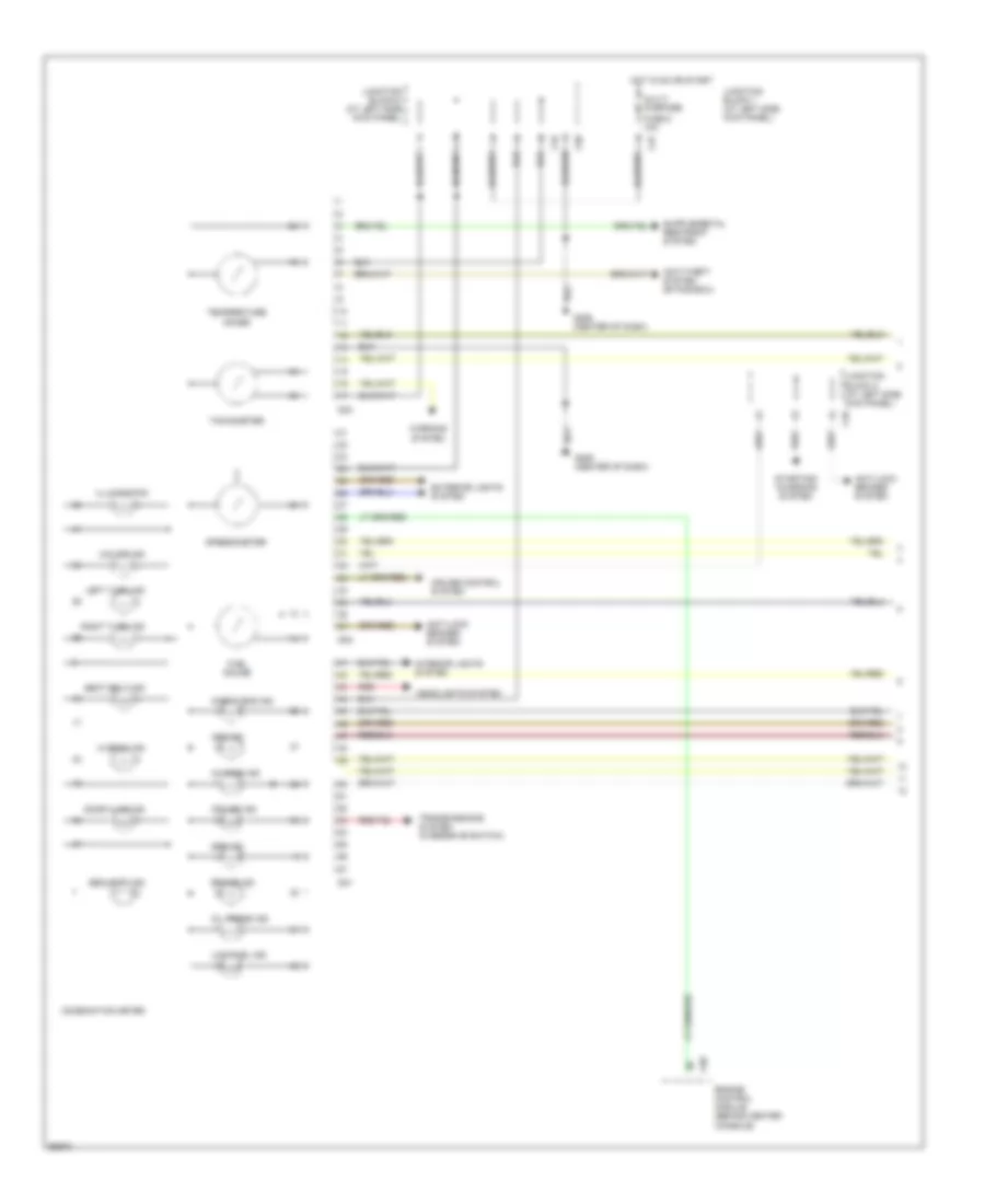 Instrument Cluster Wiring Diagram 1 of 2 for Mitsubishi Galant DE 1997