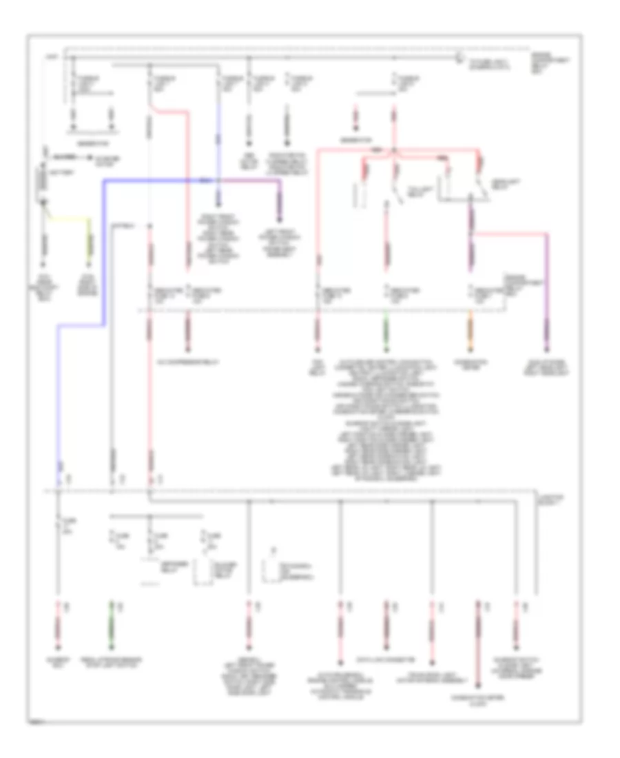 Power Distribution Wiring Diagram 1 of 3 for Mitsubishi Galant DE 1997