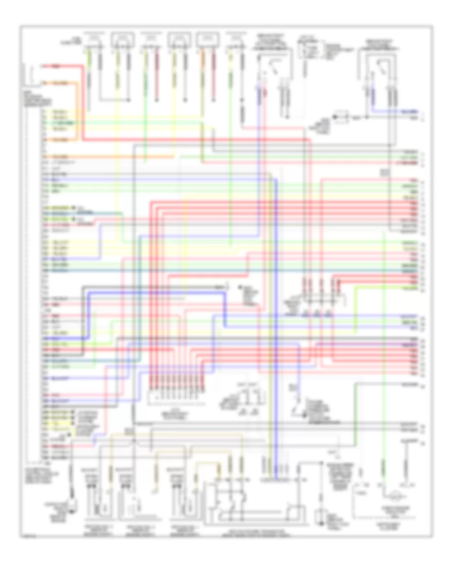 3.5L, Engine Performance Wiring Diagrams, California (1 of 4) for Mitsubishi Montero Sport Limited 2000