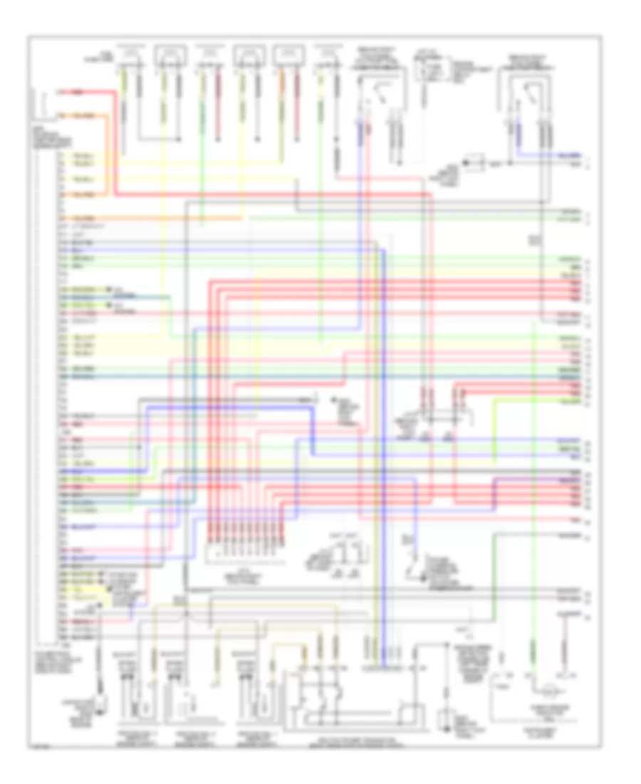 3.5L, Engine Performance Wiring Diagrams, Federal (1 of 4) for Mitsubishi Montero Sport Limited 2000