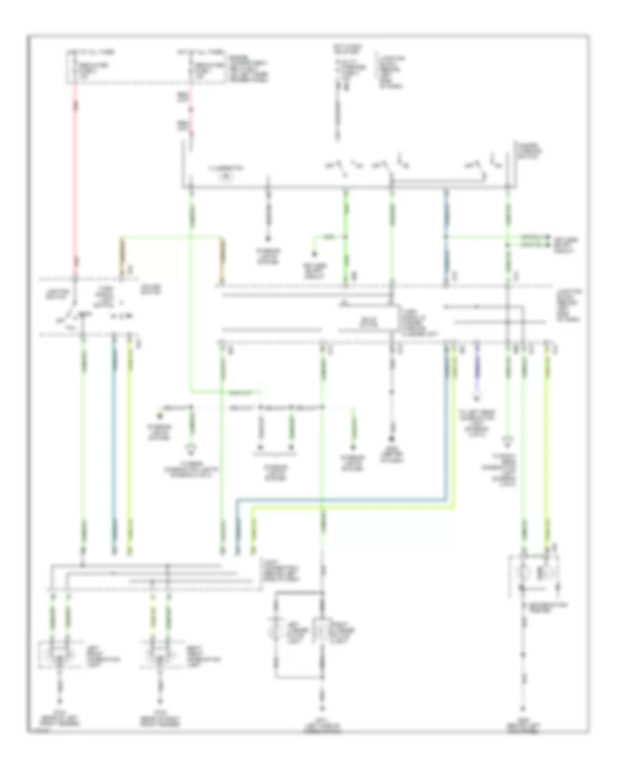 Exterior Lamps Wiring Diagram 1 of 2 for Mitsubishi Montero Sport Limited 2000