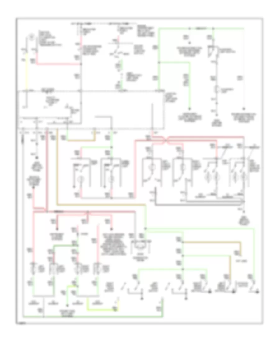 Courtesy Lamps Wiring Diagram with Anti theft for Mitsubishi Montero Sport Limited 2000