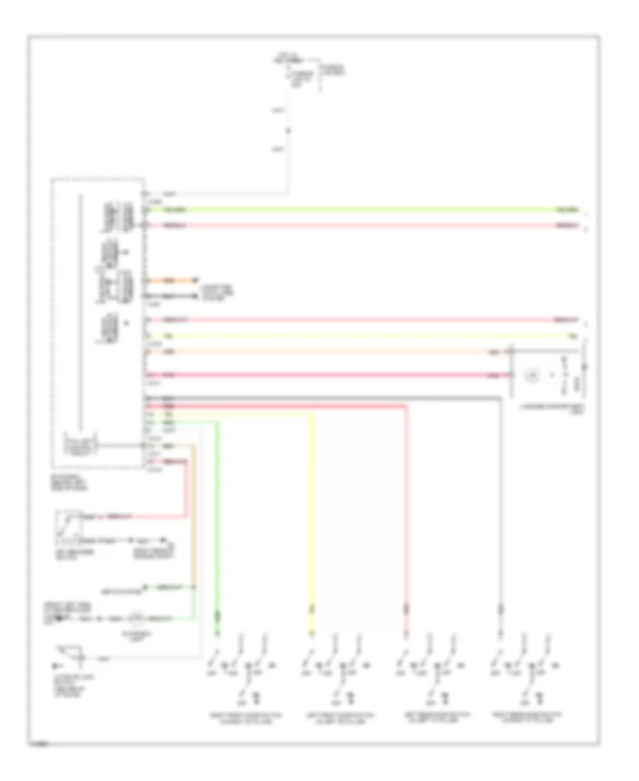 Courtesy Lamps Wiring Diagram 1 of 2 for Mitsubishi Outlander ES 2009