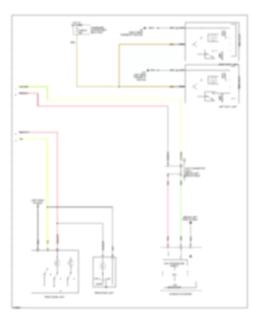 Courtesy Lamps Wiring Diagram (2 of 2) for Mitsubishi Outlander ES 2009
