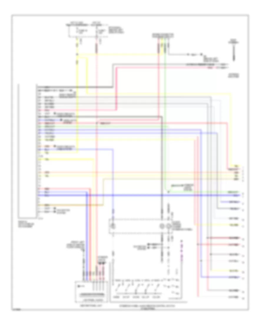 Radio Wiring Diagram without Multi Communication System without Amplifier 1 of 2 for Mitsubishi Outlander ES 2009