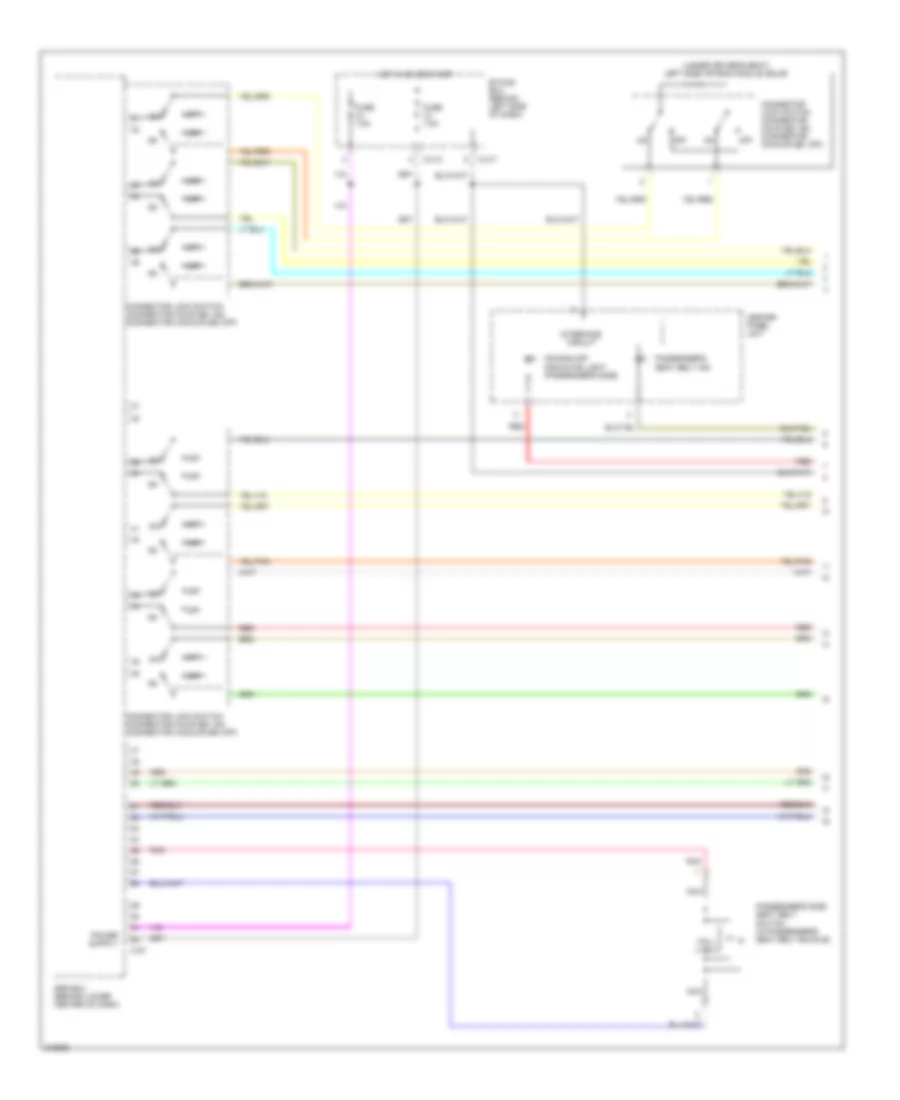 Supplemental Restraints Wiring Diagram 1 of 4 for Mitsubishi Outlander ES 2009