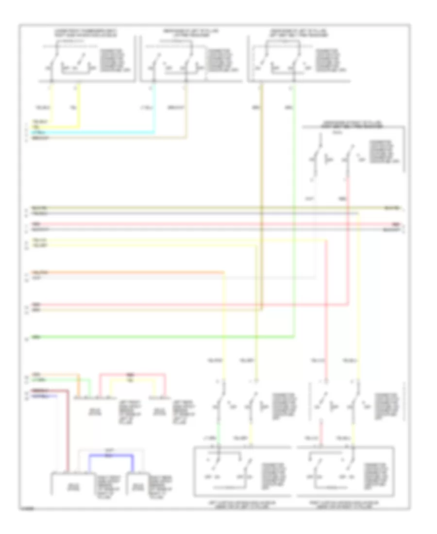 Supplemental Restraints Wiring Diagram (2 of 4) for Mitsubishi Outlander ES 2009