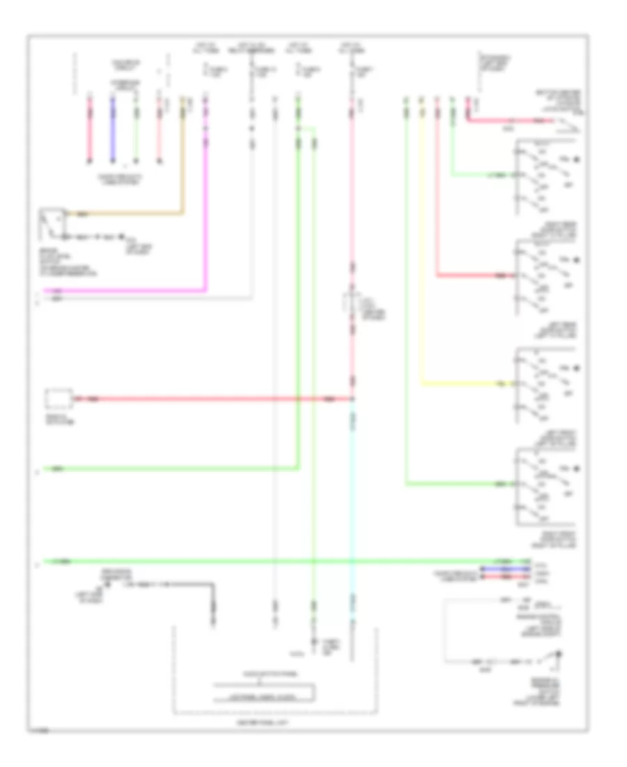 Instrument Cluster Wiring Diagram 2 of 2 for Mitsubishi Outlander Sport ES 2013