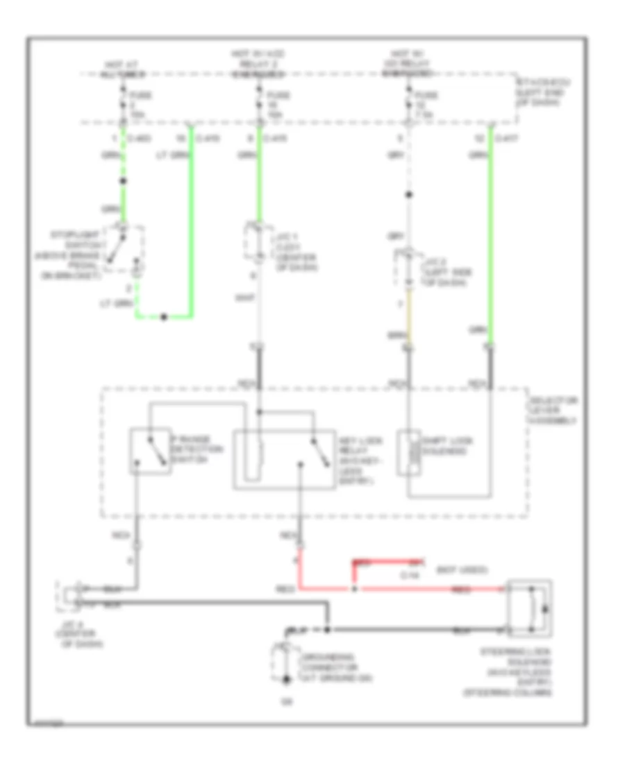 Shift Interlock Wiring Diagram for Mitsubishi Outlander Sport ES 2013