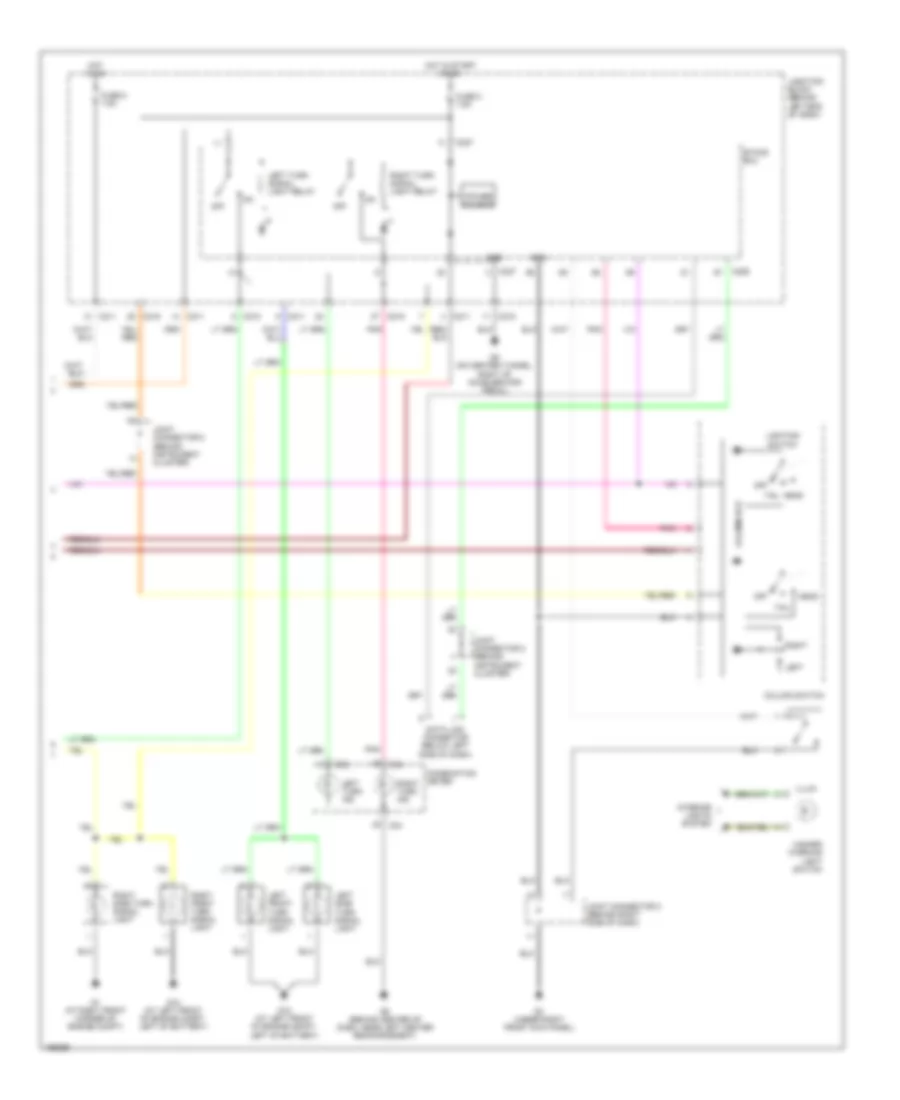 Exterior Lamps Wiring Diagram, Wagon (2 of 2) for Mitsubishi Lancer Evolution RS 2004