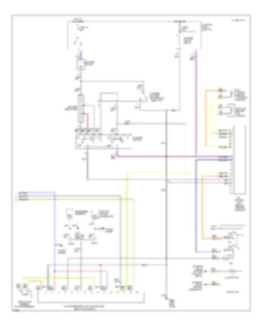 AC Wiring Diagram, Manual AC (2 of 2) for Mitsubishi 3000GT 1996