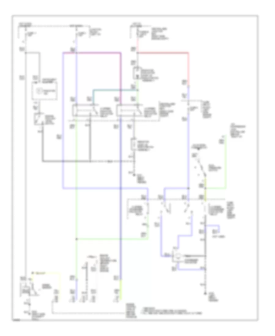 Cooling Fan Wiring Diagram for Mitsubishi 3000GT 1996