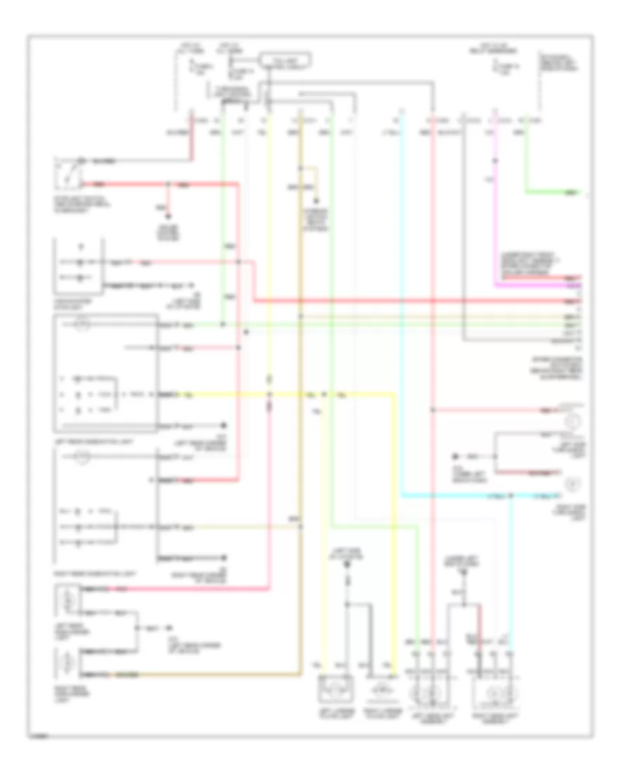 Exterior Lamps Wiring Diagram 1 of 2 for Mitsubishi Outlander SE 2009