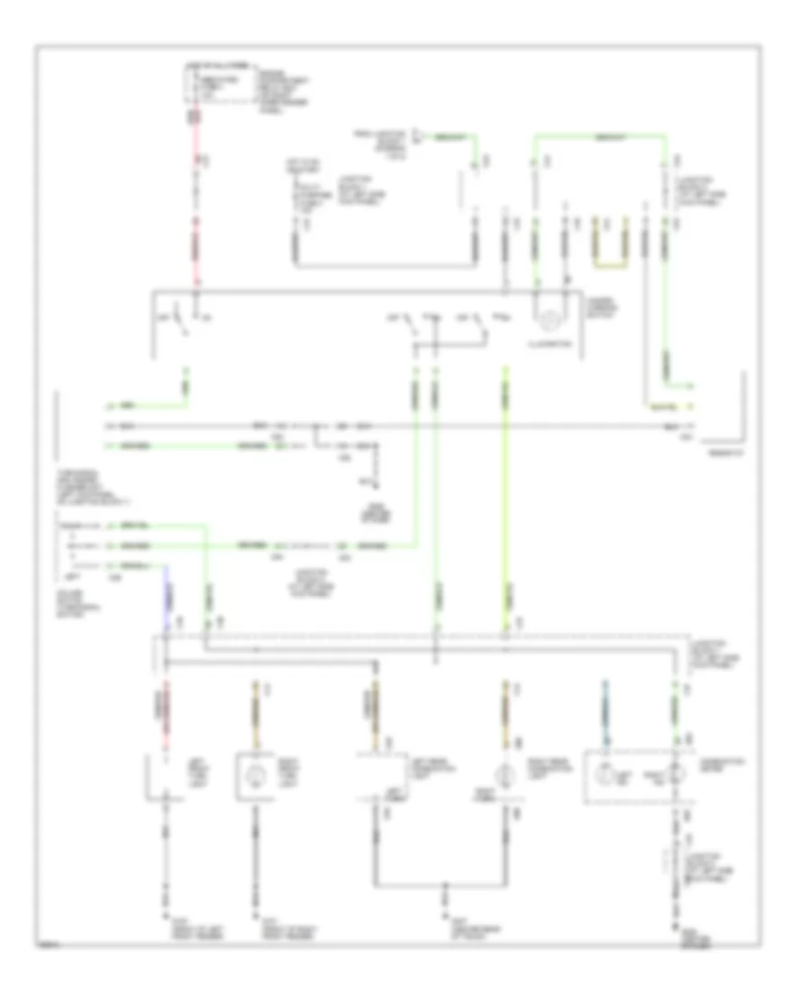 Exterior Lamps Wiring Diagram (2 of 2) for Mitsubishi Galant LS 1997