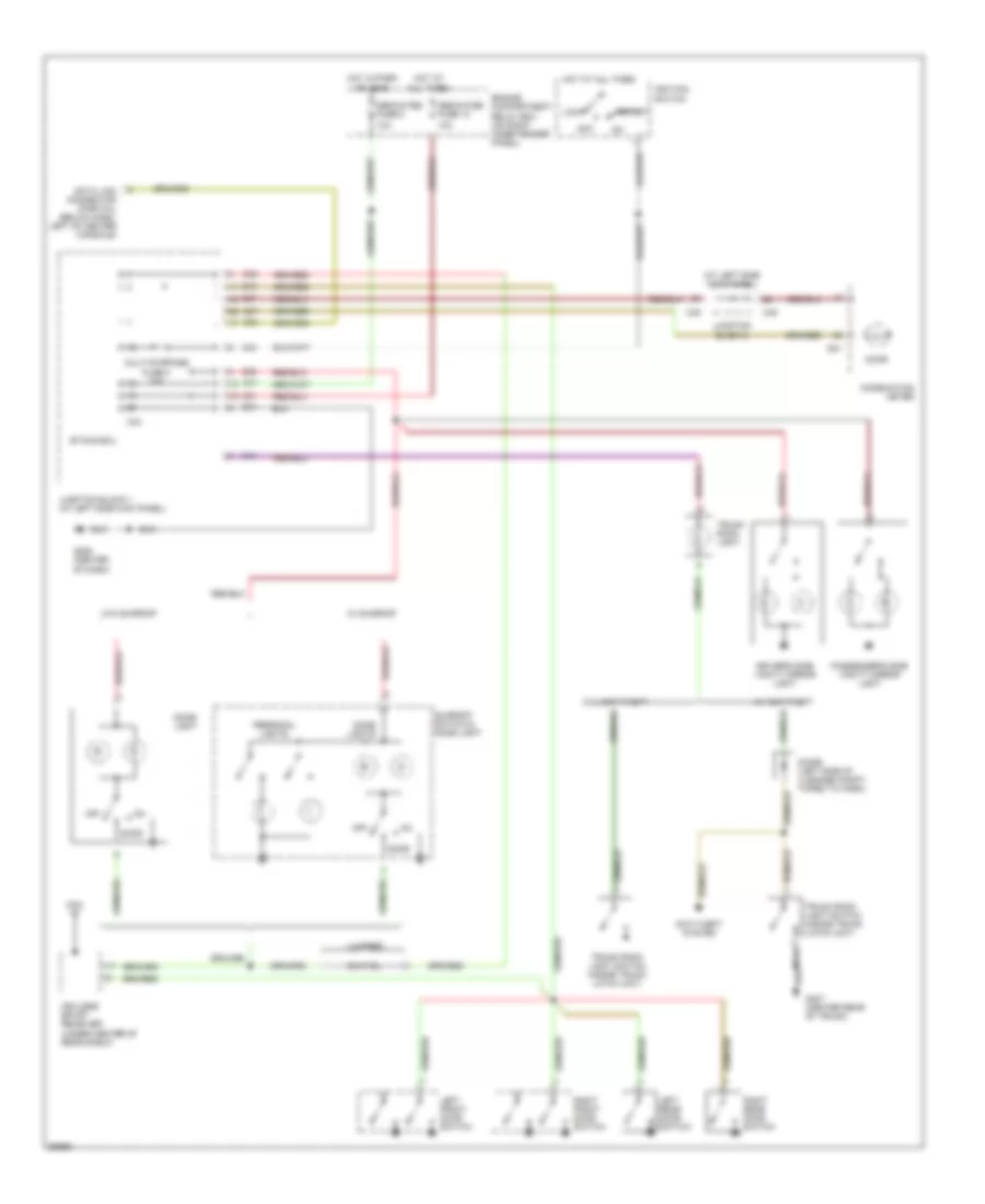 Courtesy Lamps Wiring Diagram with ETACS ECU for Mitsubishi Galant LS 1997
