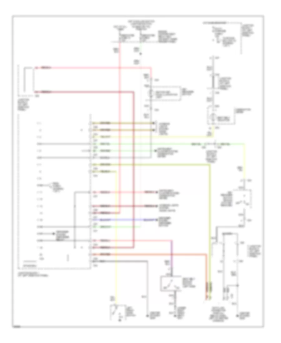 Warning System Wiring Diagrams with ETACS ECU for Mitsubishi Galant LS 1997