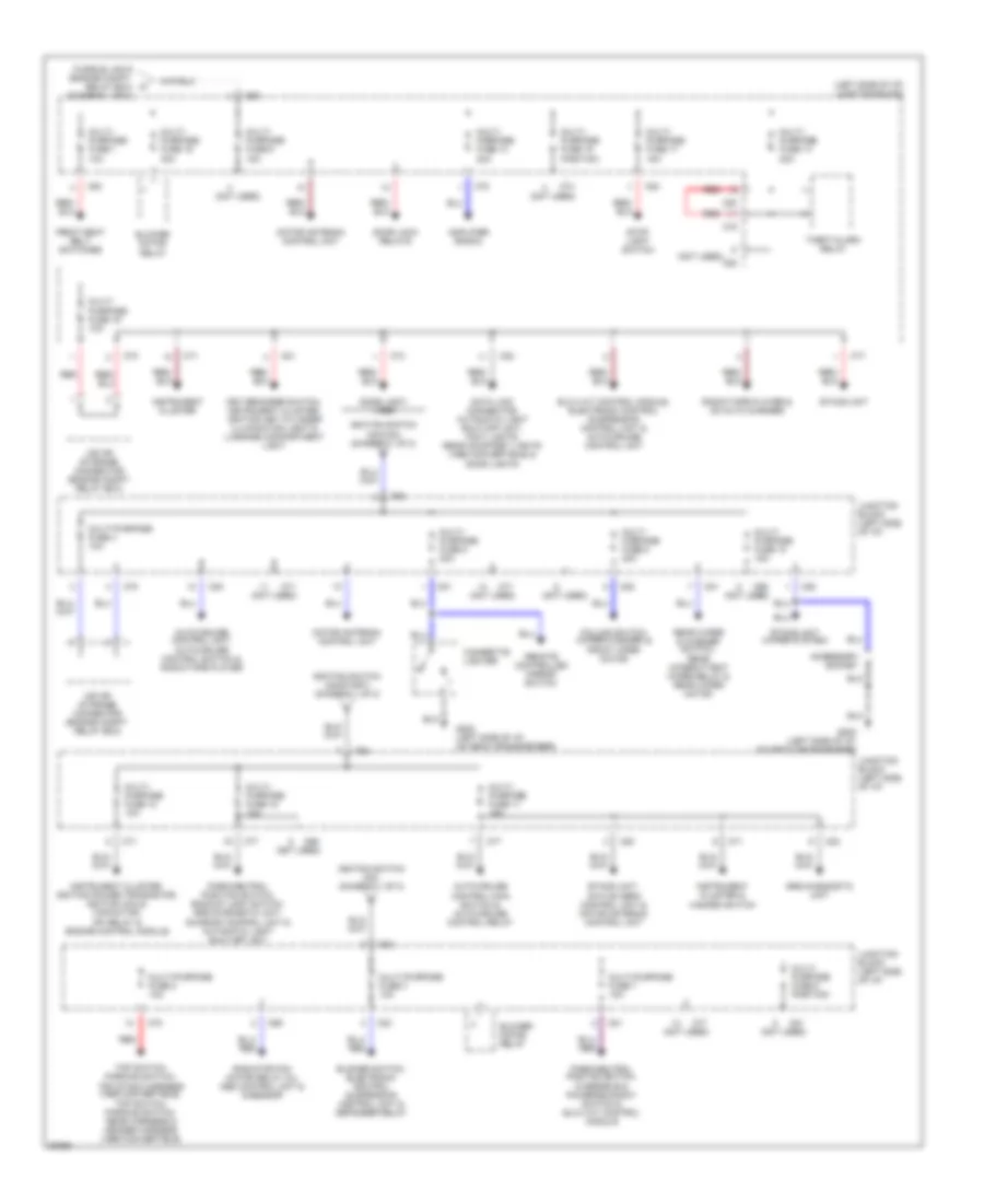 Power Distribution Wiring Diagram 2 of 2 for Mitsubishi 3000GT SL 1996 3000