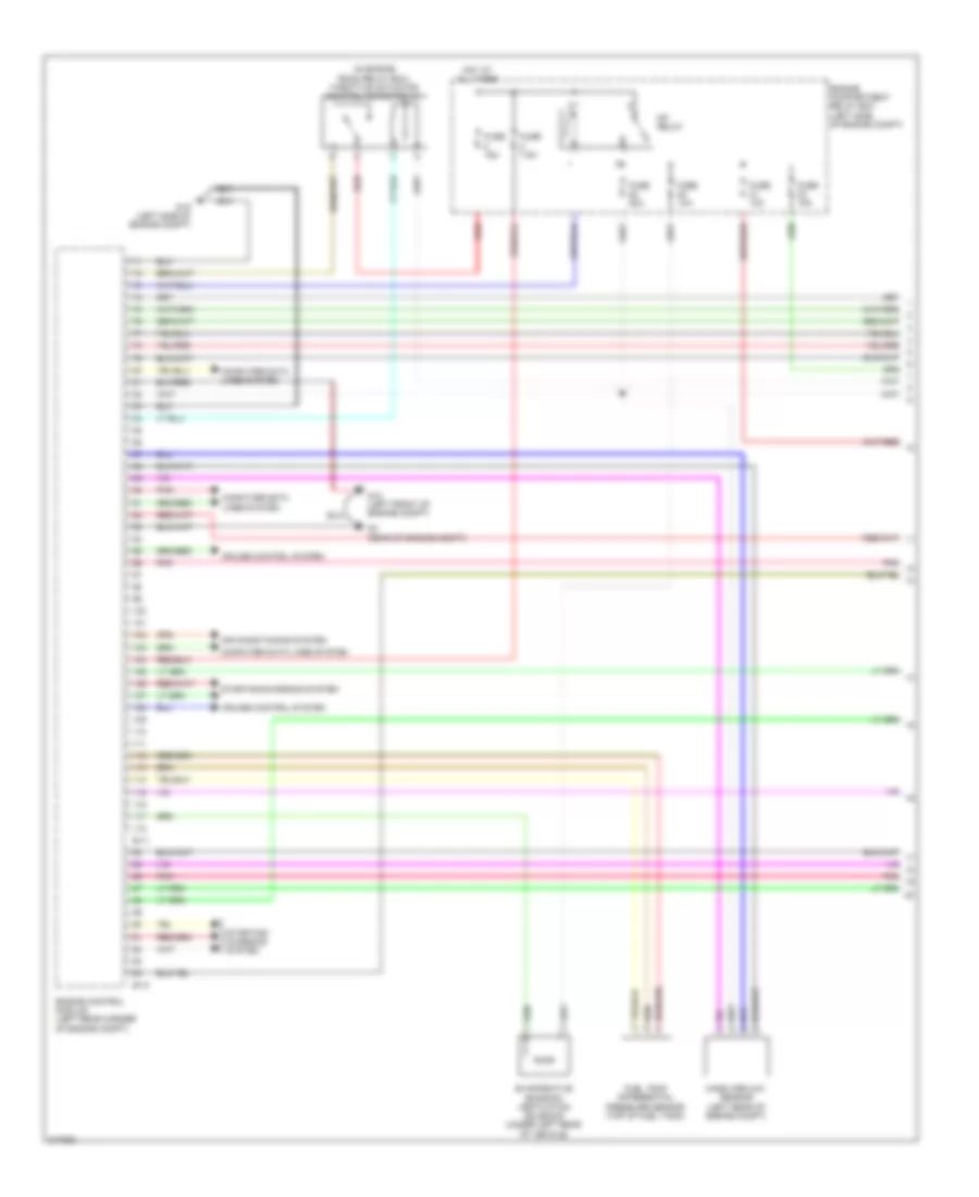 3.0L, Engine Performance Wiring Diagram (1 of 4) for Mitsubishi Outlander XLS 2009