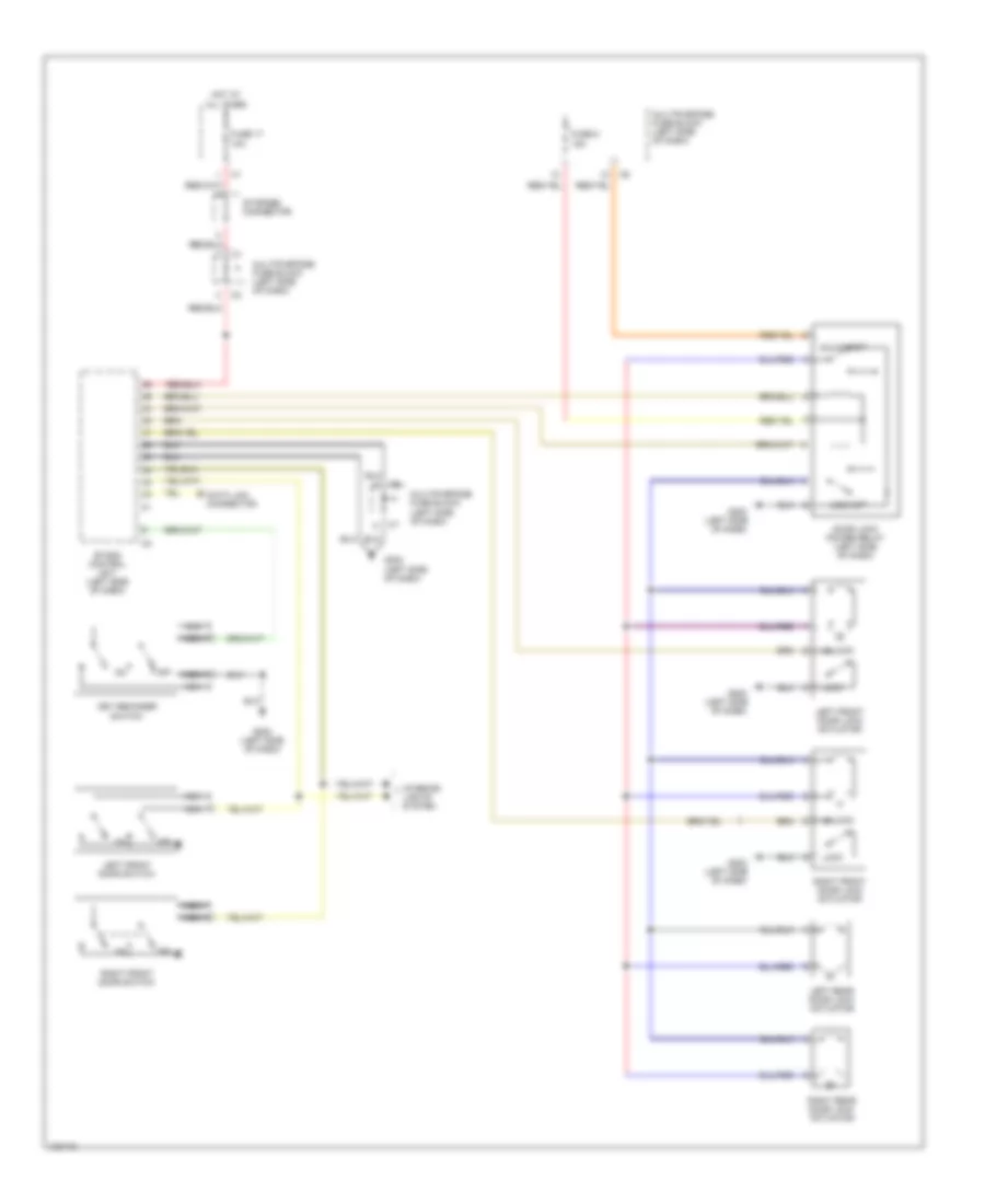2.0L, Power Door Lock Wiring Diagram, with ETACS Unit for Mitsubishi Galant S 1993