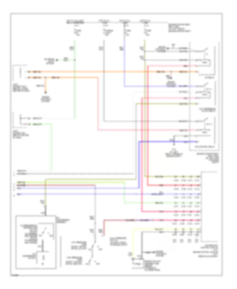 Manual AC Wiring Diagram, Except Evolution (2 of 2) for Mitsubishi Lancer O-Z Rally 2005