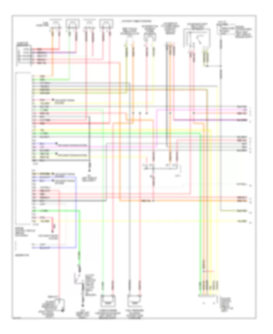 2.0L Turbo, Engine Performance Wiring Diagram (1 of 3) for Mitsubishi Lancer O-Z Rally 2005