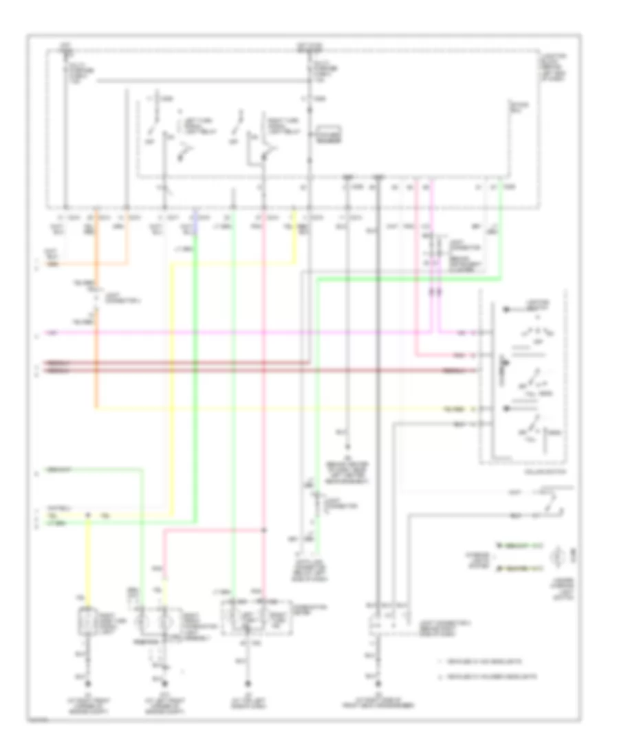 Exterior Lamps Wiring Diagram Evolution 2 of 2 for Mitsubishi Lancer O Z Rally 2005