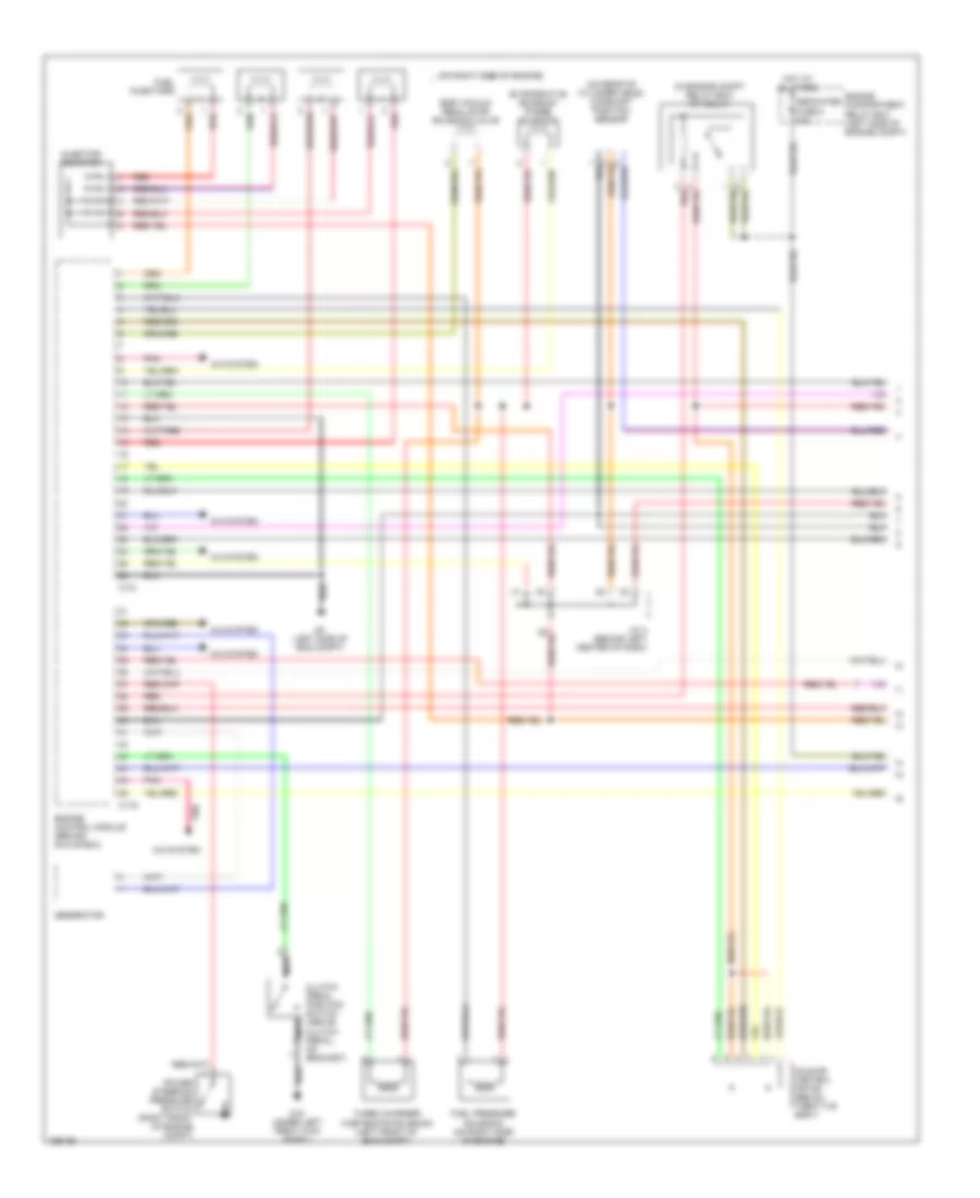 2.0L Turbo, Engine Performance Wiring Diagram (1 of 3) for Mitsubishi Lancer O-Z Rally 2004
