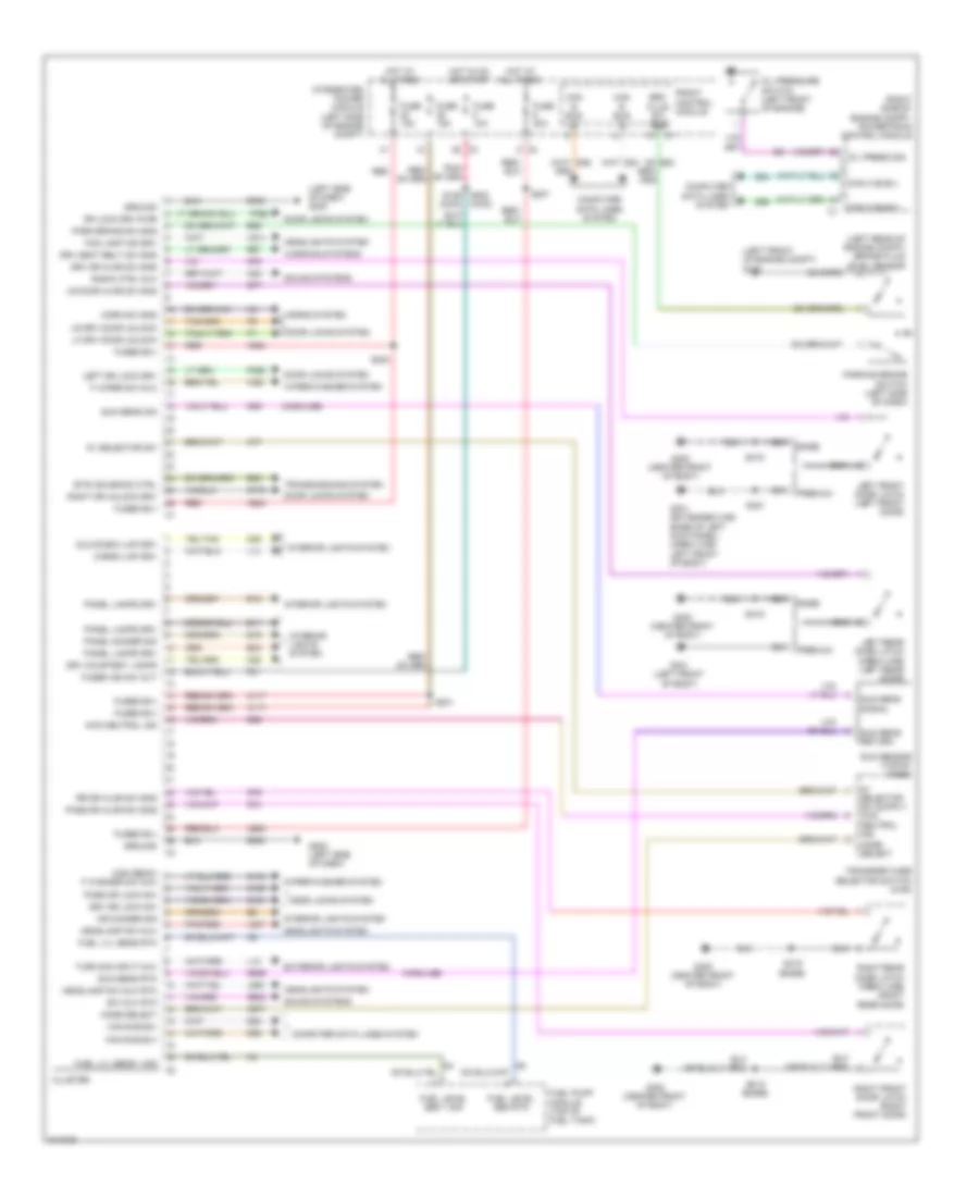 Instrument Cluster Wiring Diagram for Mitsubishi Raider LS 2009