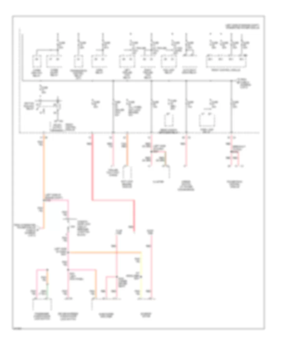 Power Distribution Wiring Diagram (3 of 3) for Mitsubishi Raider LS 2009