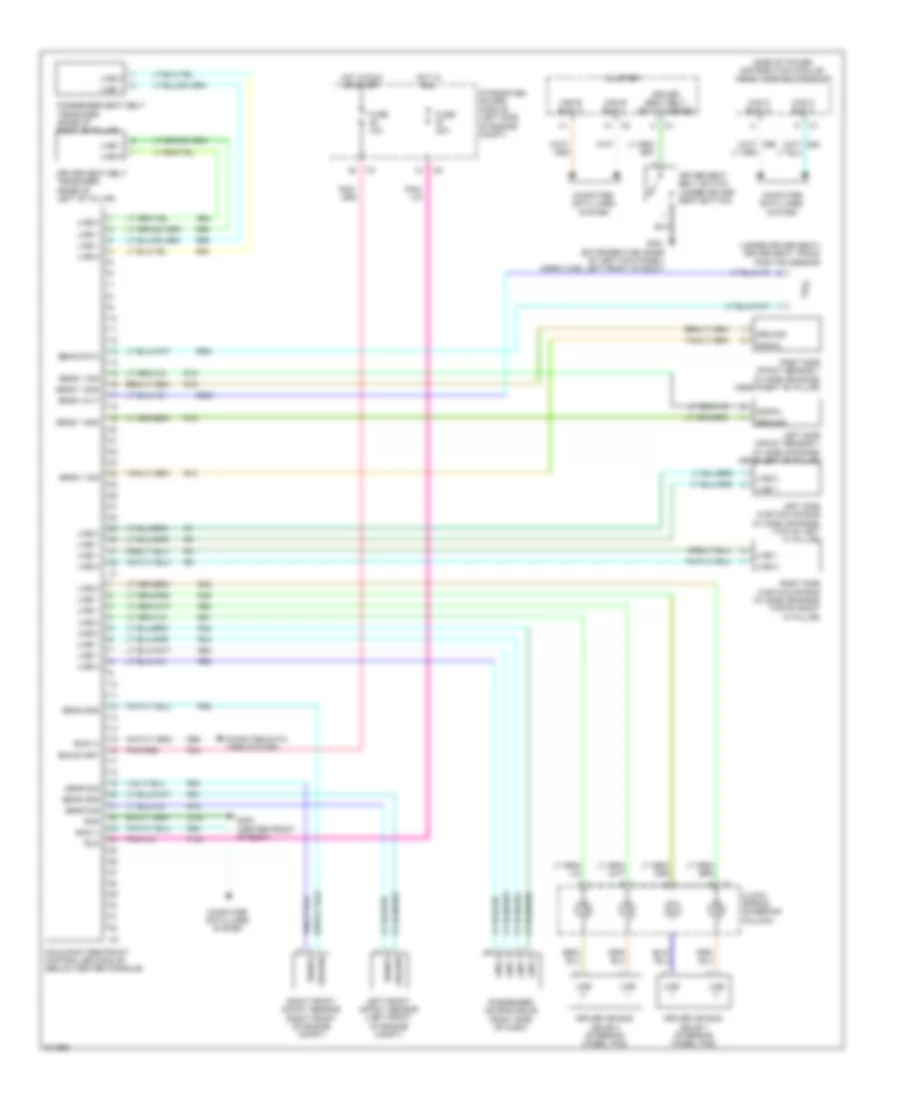Supplemental Restraints Wiring Diagram for Mitsubishi Raider LS 2009