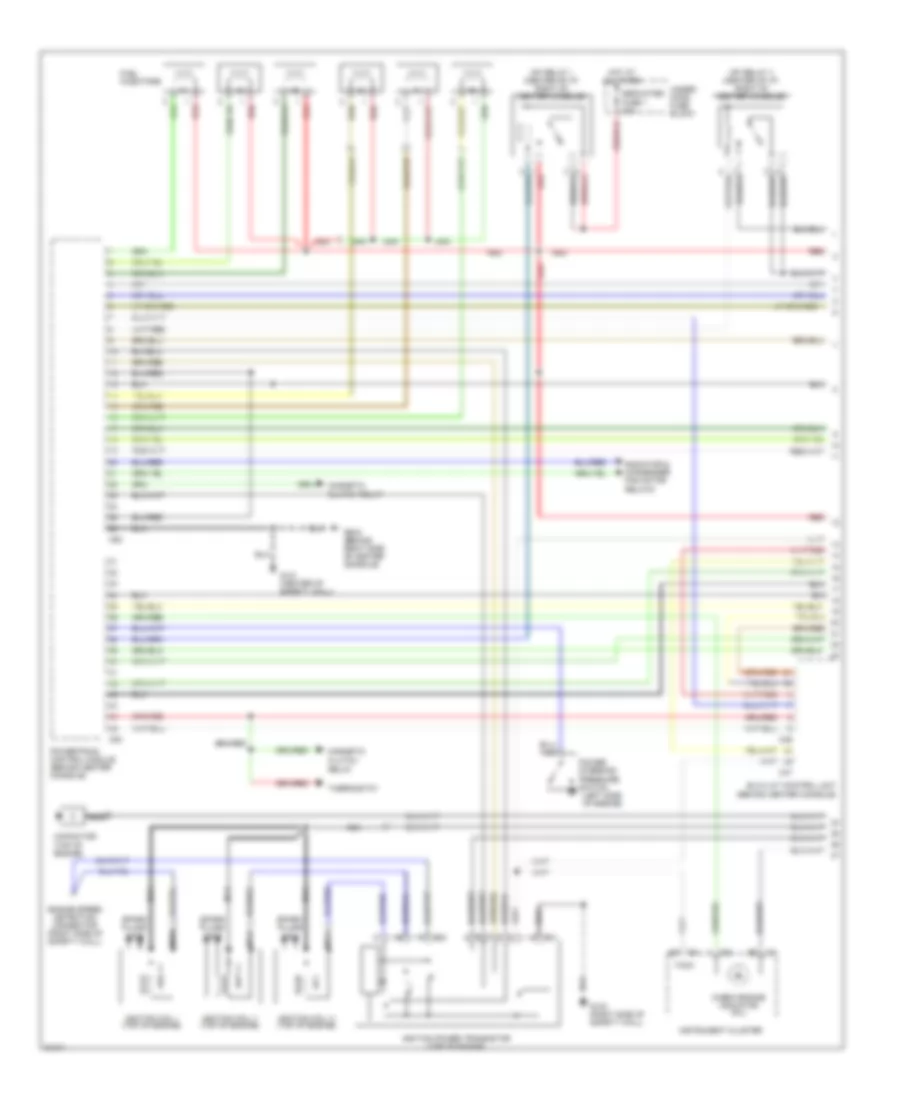 3 0L DOHC Engine Performance Wiring Diagrams 1 of 3 for Mitsubishi 3000GT Spyder SL 1996 3000