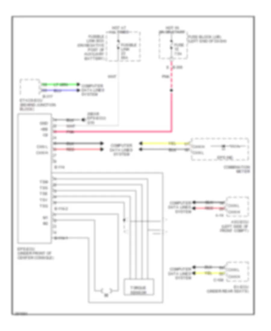 Electronic Power Steering Wiring Diagram for Mitsubishi i MiEV SE 2014