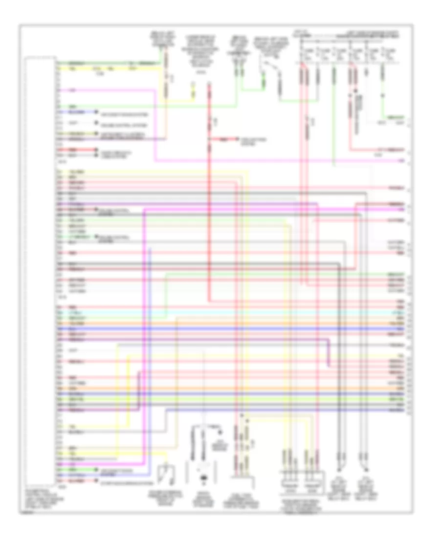 3.8L, Engine Performance Wiring Diagram, AT (1 of 5) for Mitsubishi Eclipse GS 2010