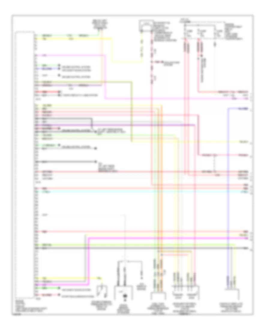 3.8L, Engine Performance Wiring Diagram, MT (1 of 4) for Mitsubishi Eclipse GS 2010