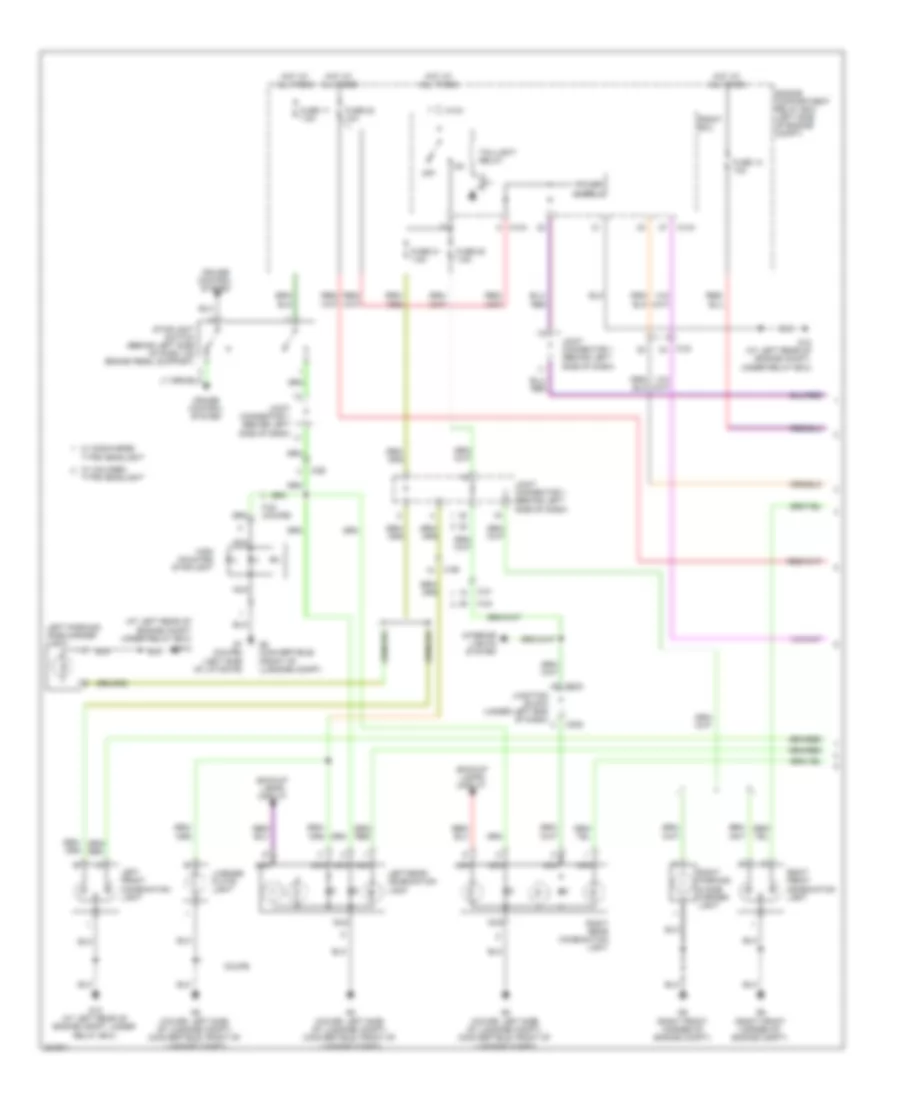 Exterior Lamps Wiring Diagram (1 of 2) for Mitsubishi Eclipse GS 2010
