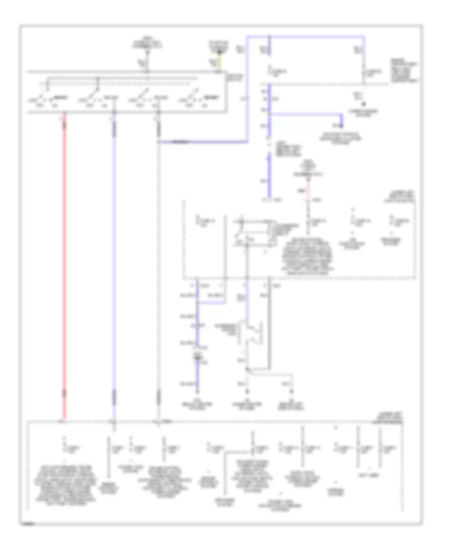 Power Distribution Wiring Diagram (2 of 2) for Mitsubishi Eclipse GS 2010