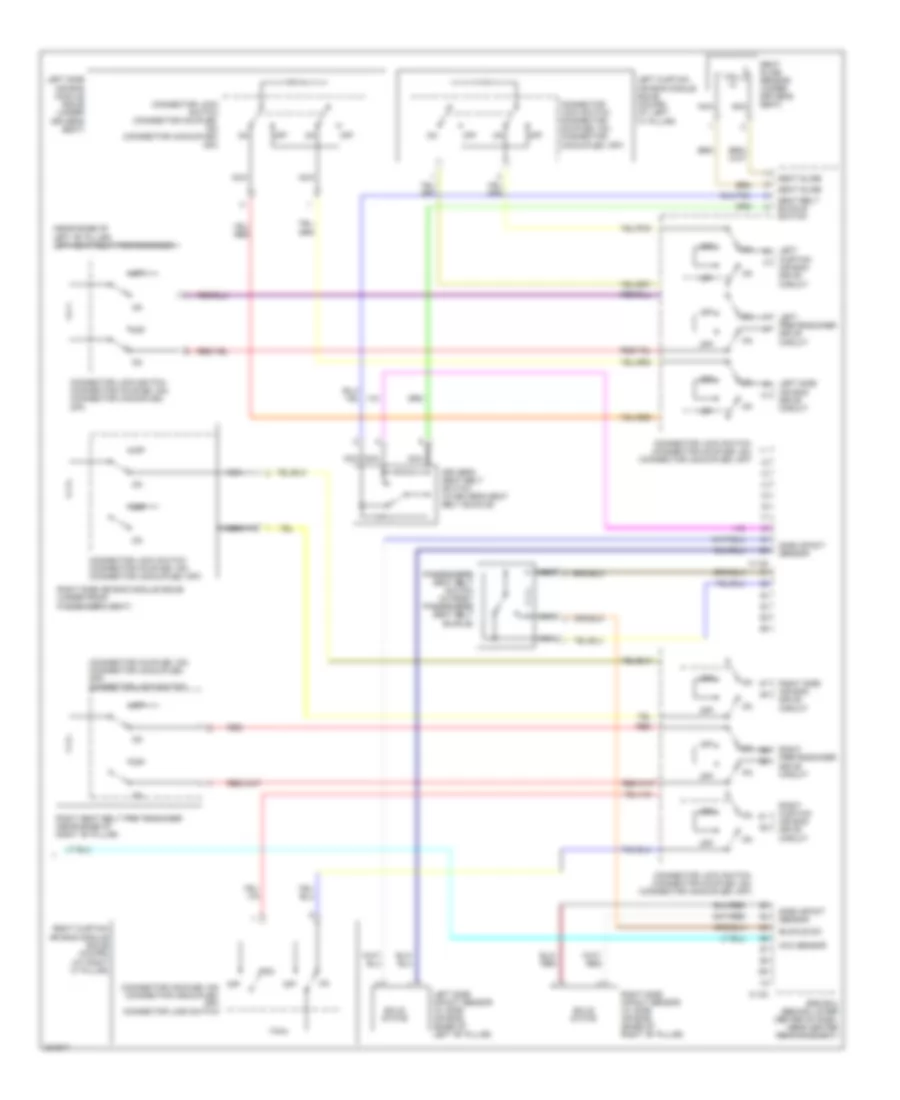 Supplemental Restraints Wiring Diagram 3 of 3 for Mitsubishi Eclipse GS 2010